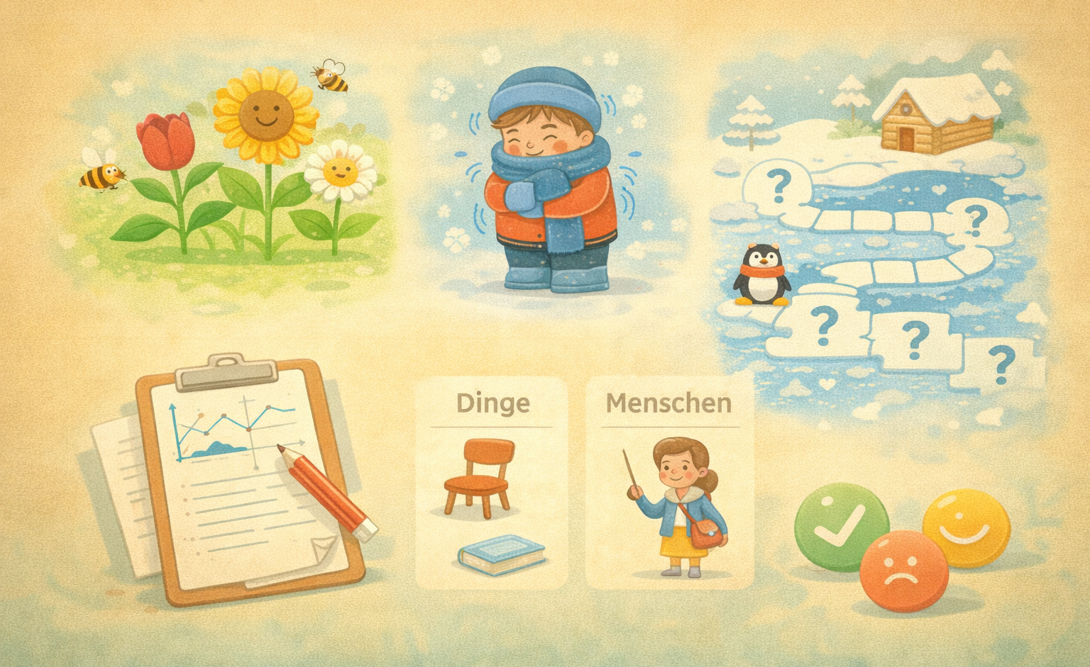 Deutsch - Komplexe Uebungen und Wortarten